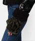Ariel Fingerless Gloves - Dark Leopard.